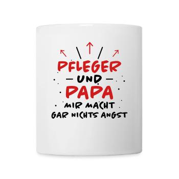 Pfleger Spruch Pflegekraft Lustig Pfleger Geschenk - Tasse - Weiß - Vorne