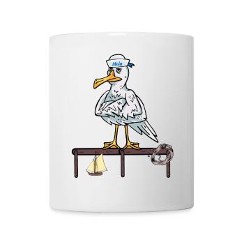 maritime, seagulls, seagulls, seafarers, sailing ship, ahoy - Mug - white - Front