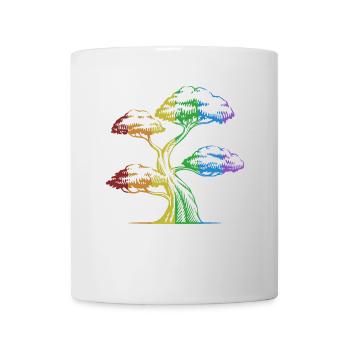 Bonsai LGBT Rainbow Indoor Bonsai Bonsai Pots - Mug - white - Front