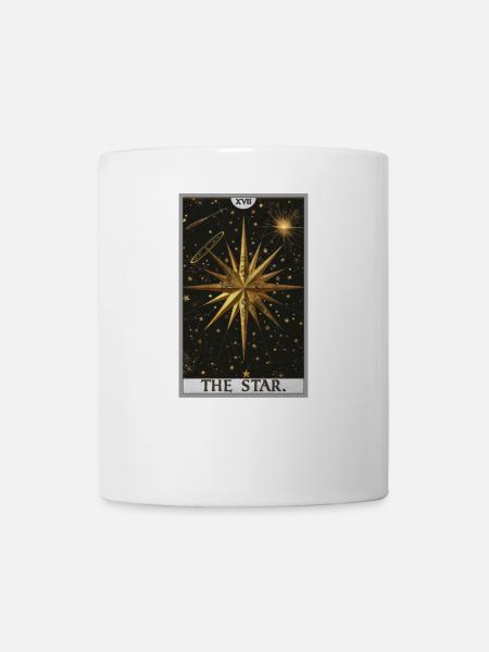 Tarotkarten Tarotkarte The Star Der Stern - Tasse - Weiß
