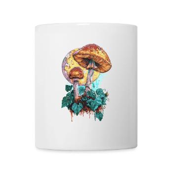 Cottagecore Mondphasen Pilz Goblincore Vintage - Tasse - Weiß - Vorne