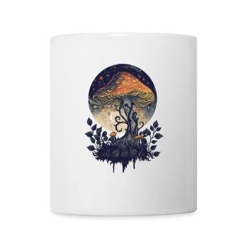 Fairycore Pilz Goblincore Mondphasen Vintage - Tasse - Weiß - Vorne