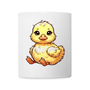 Envoûtant motif poussin jaune - Mug blanc - blanc - Devant
