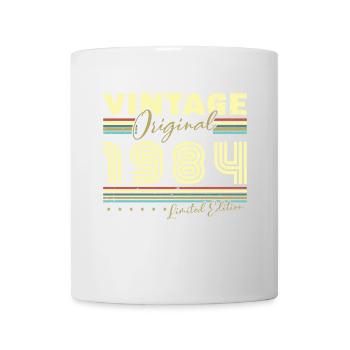 Vintage 1984 Rétro Cadeau D'anniversaire 1984 - Mug blanc - blanc - Devant