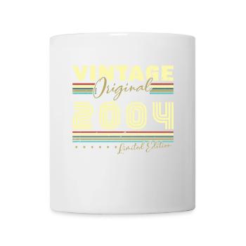 Jahrgang 2004 Retro 2004 Geburtstagsgeschenk - Tasse - Weiß - Vorne