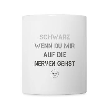 Färbt sich schwarz - Tasse - Weiß - Vorne