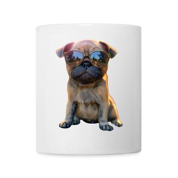 Pug Beige Dogs Love Carlin Little Cute Pug - Mug - white - Front