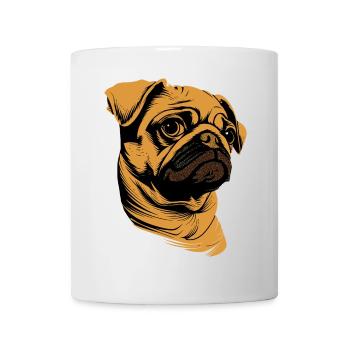 Pug Beige Dogs Love Carlin Little Cute Pug - Mug - white - Front