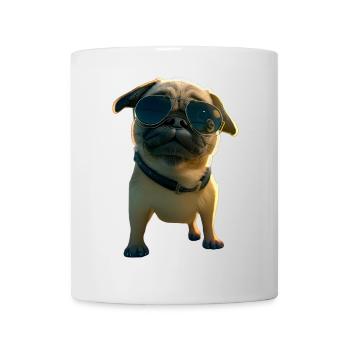Pug Beige Dogs Love Carlin Little Cute Pug - Mug - white - Front