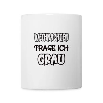 Christmas I Wear Gray Saying Color Gray - Mug - white - Front