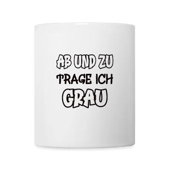 From time to time I wear gray saying color gray - Mug - white - Front