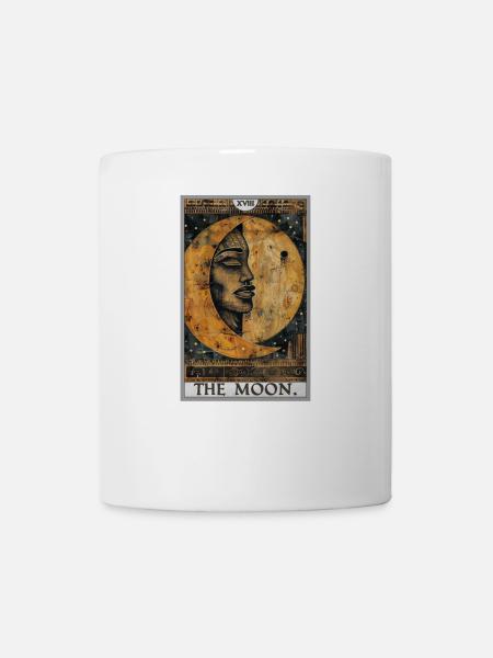 Tarotkarten Tarotkarte The Moon Der Mond - Tasse - Weiß
