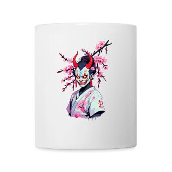 Oni Samouraï Vaporwave Esthétique Japon Culture - Mug blanc - blanc - Devant
