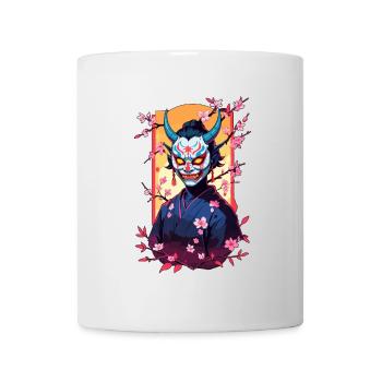 Oni Samouraï Vaporwave Esthétique Japon Culture - Mug blanc - blanc - Devant