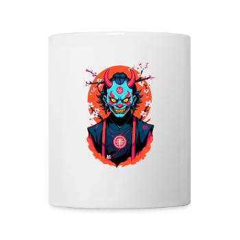 Oni Samouraï Vaporwave Esthétique Japon Culture - Mug blanc - blanc - Devant