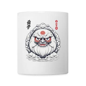 Japanese Daruma Aesthetic Vintage Design - Mug - white - Front