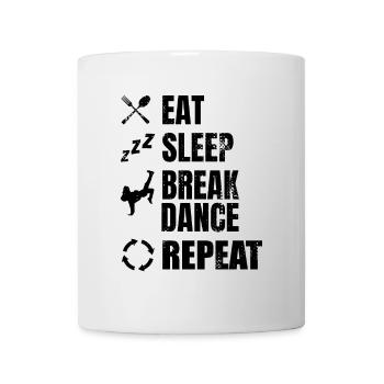 Breakdancer Zeitplan - Tasse - Weiß - Vorne