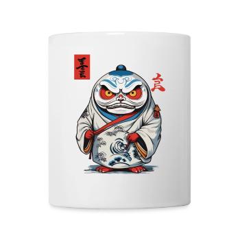 Japanese Daruma Aesthetic Yokai Vintage - Mug - white - Front