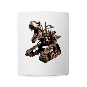 Dino Tractor Hybrid T- Rex - Mug - white - Front