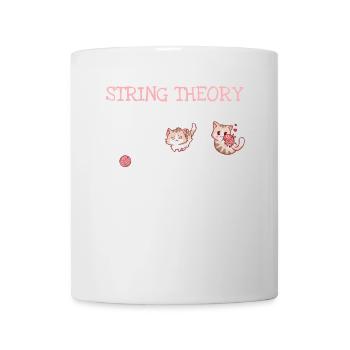 String Theorie Nerd Schrödingers Katze - Tasse - Weiß - Vorne