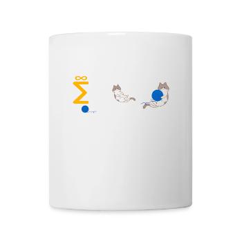 String Theorie Nerd Schrödingers Katze - Tasse - Weiß - Vorne