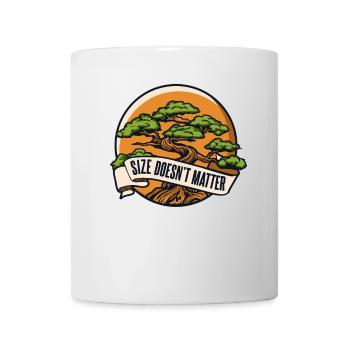 Size Doesn't Matter Indoor Bonsai Bonsai Pots - Mug - white - Front