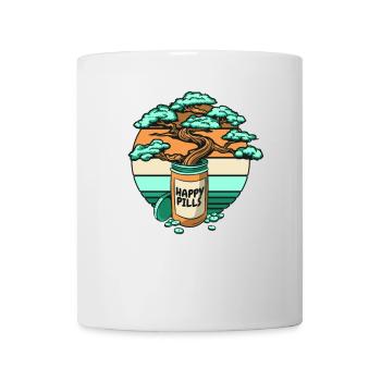Happy Pills Penjing Indoor Bonsai Bonsai Pots - Mug - white - Front
