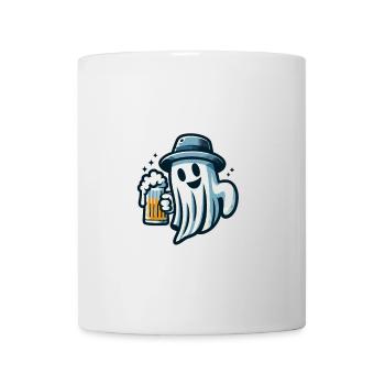 Boire fantôme drôle Halloween fête bière - Mug blanc - blanc - Devant