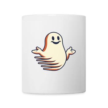 Funny Vintage Ghost Knows Nothing Halloween - Mug - white - Front