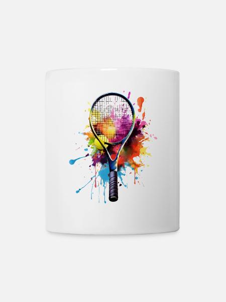 Tennis Tennis Spieler Mädchen Mann Frau Tennis - Tasse - Weiß