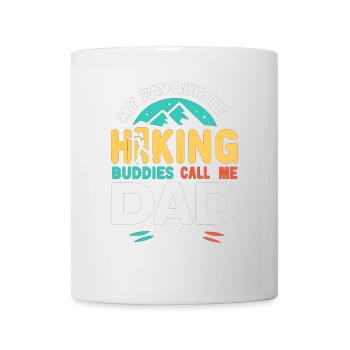 Meine Lieblingswanderkameraden nennen mich Papa - Tasse - Weiß - Vorne