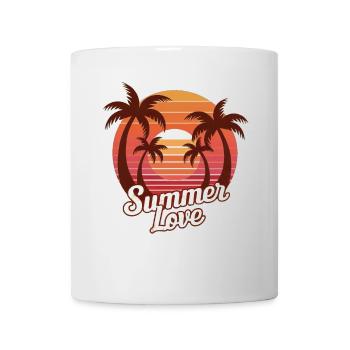 Summer Love Vintage Sunset - Tasse - Weiß - Vorne