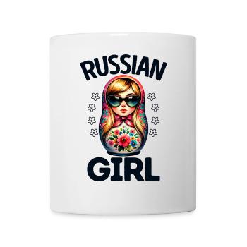 Russian Girl! Russland Matrjoschka Russisch für - Tasse - Weiß - Vorne