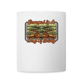 Bonsai Is A Way Of Living Penjing Indoor Bonsai - Mug - white - Front
