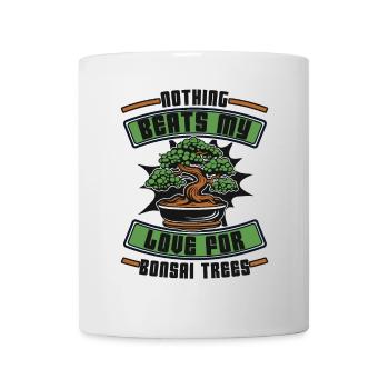 Rien ne vaut mon amour pour les bonsaïs d’intérieur - Mug blanc - blanc - Devant
