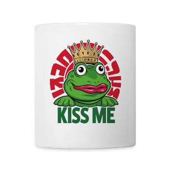 Grenouille Embrasse-moi 1 x5400 - Mug blanc - blanc - Devant