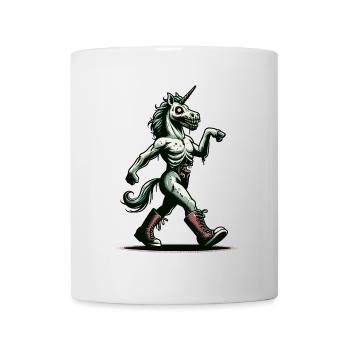 Zombie Einhorn Untotes Mystisches Wesen - Tasse - Weiß - Vorne