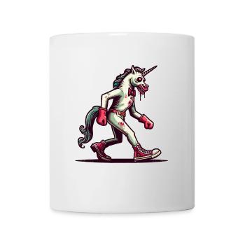 Zombie Licorne Mort-vivant Créature mystique - Mug blanc - blanc - Devant