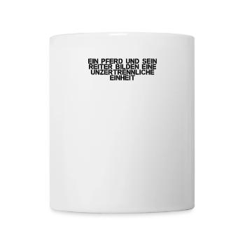Riding - A horse and its rider form a - Mug - white - Front