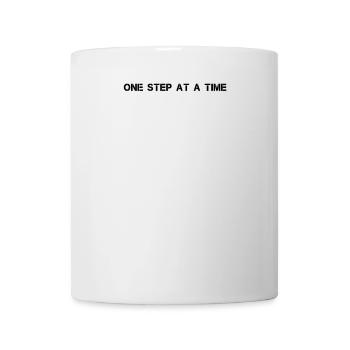 Randonnée pédestre - Un pas à la fois - Mug blanc - blanc - Devant