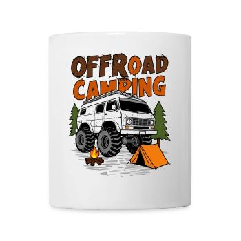 Off-road camping - Mug - white - Front