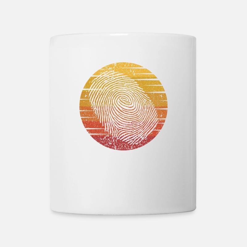 Retro Digitale Forensik Wissenschaft Forensiker - Tasse - Weiß