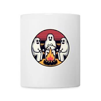 Ghosts at the campfire campsite Lustige - Mug - white - Front