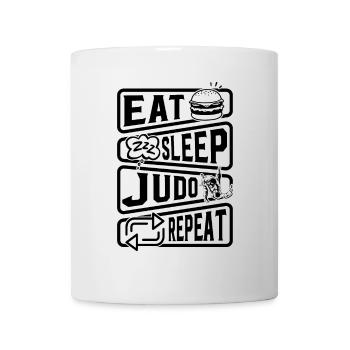 Manger Dormir Judo Répéter - Judo Arts Martiaux Judo - Mug blanc - blanc - Devant
