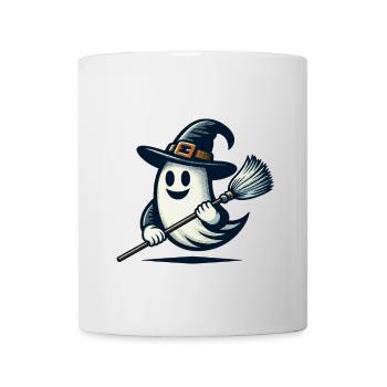 Funny Witch Spirit Witch Broom Halloween Fun - Mug - white - Front