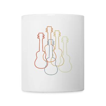 Vintage Ukulelen - Tasse - Weiß - Vorne