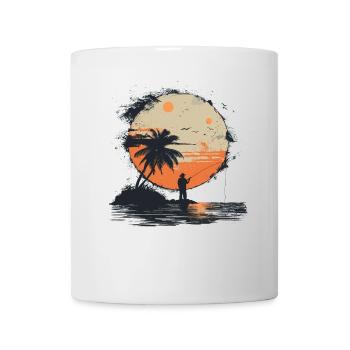 Graphique de pêche - Mug blanc - blanc - Devant