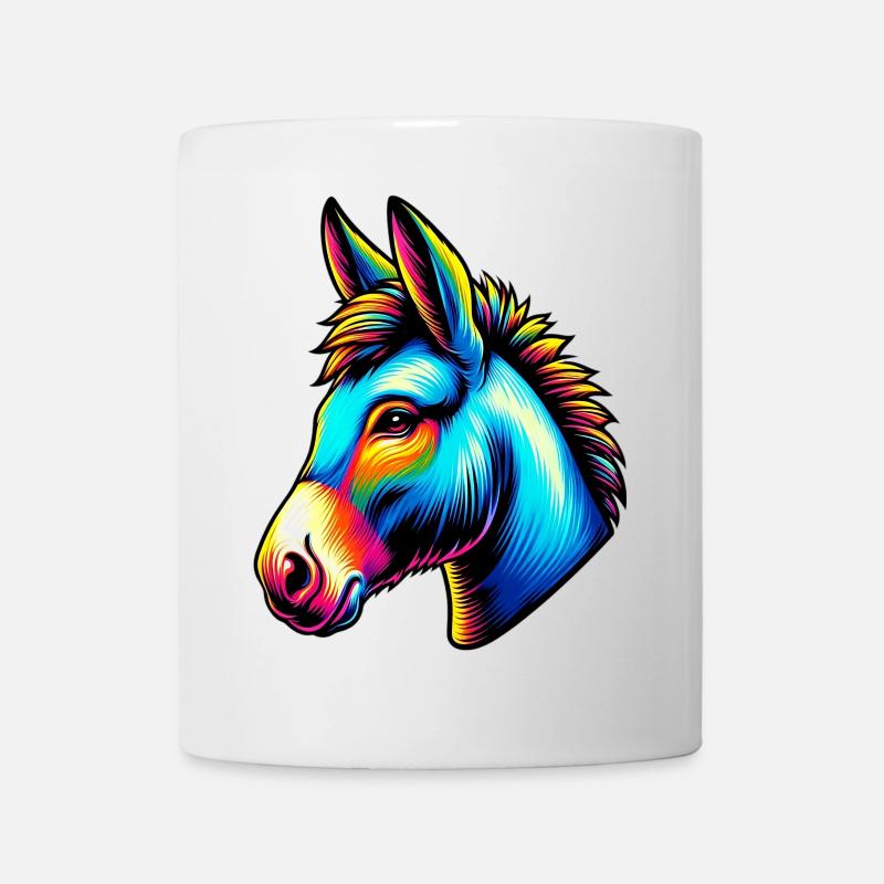 Esel Esel Schnuller Maultier - Tasse - Weiß