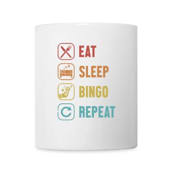 Eat Sleep Bingo Repeat Daubers Professional - Mug - white - Front