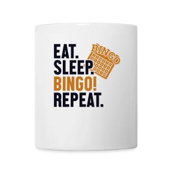 Eat Sleep Bingo Repeat Caller Daubers - Mug - white - Front